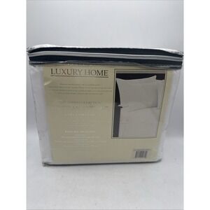 Luxury Home 1600 Series Egyptian Softness White Full 6 Piece Sheet Set NEW